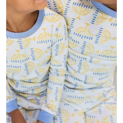 Light the Menorah Matching Family Pajamas hanukkah jammies for kids
