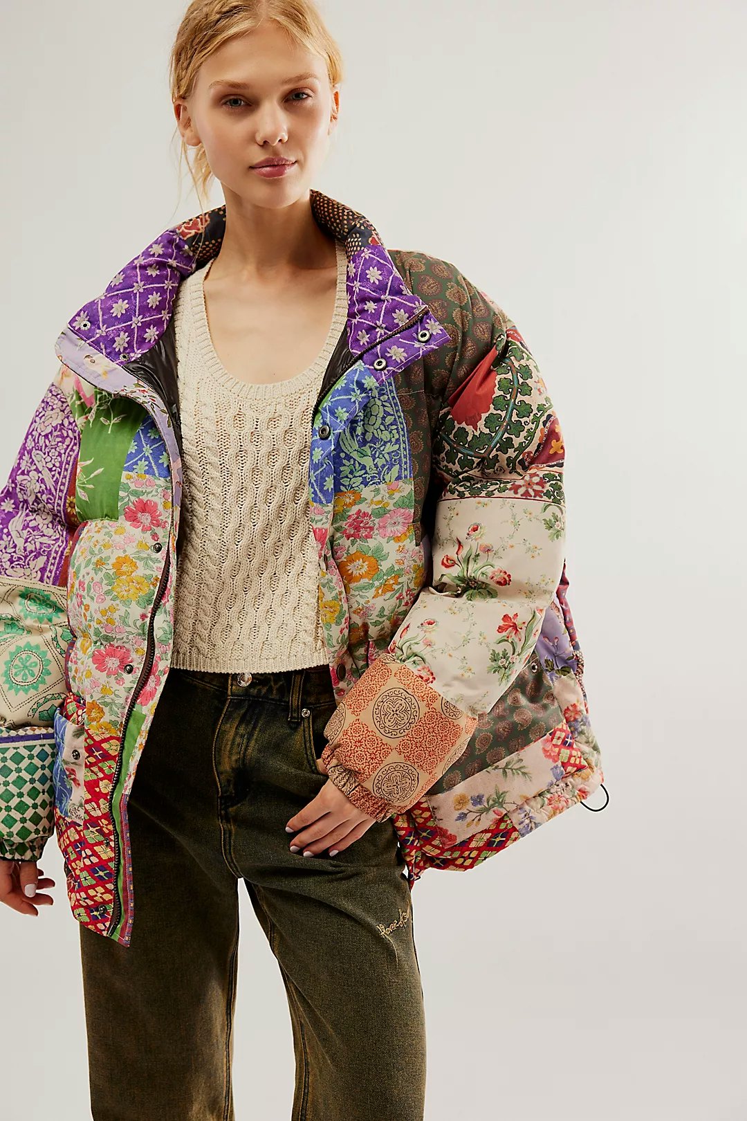 The Printed Puffer Jackets That Lift My Mood All Winter