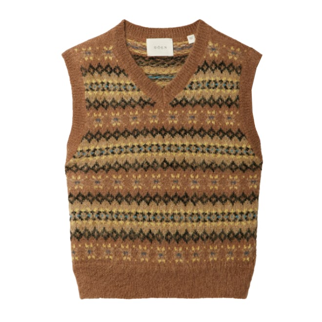 Kenley Fair Isle knitted vest