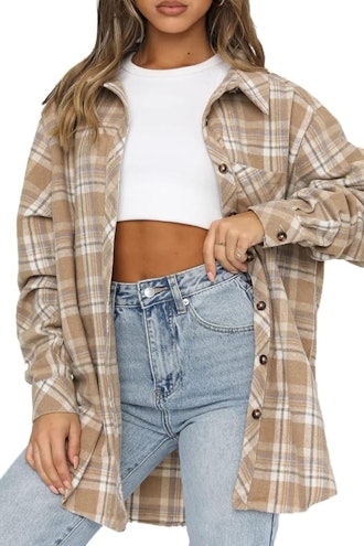 CHYRII Plaid Shacket