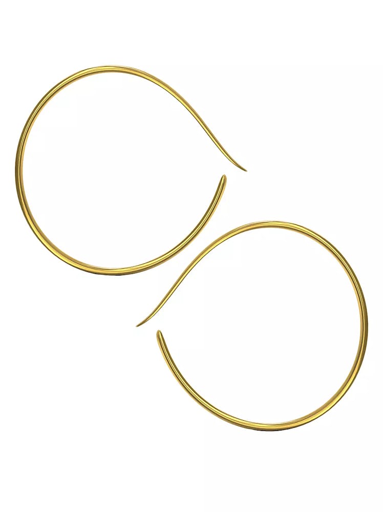 Layana 18K-Yellow-Gold Vermeil Hoop Earrings