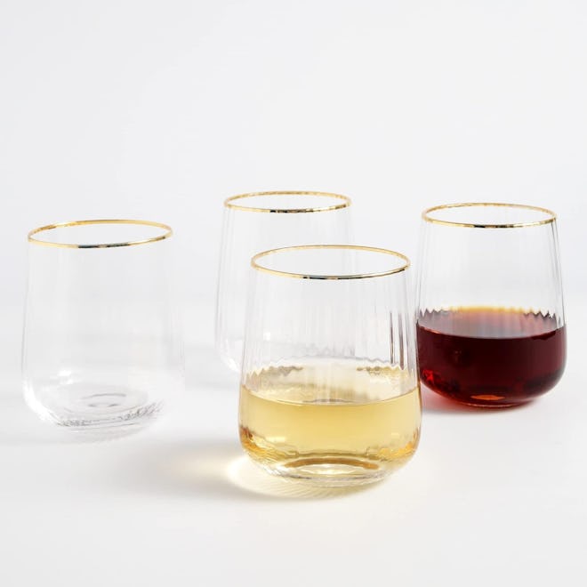 Lysenn Stemless Wine Glasses (Set of 4)