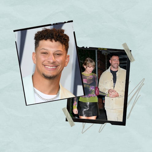 Kansas City Chiefs quarterback Patrick Mahomes told ESPN that Taylor Swift and Travis Kelce's romanc...