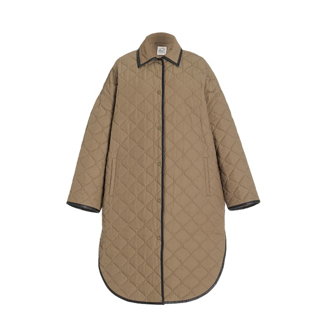 Quilted Cotton Cocoon Coat