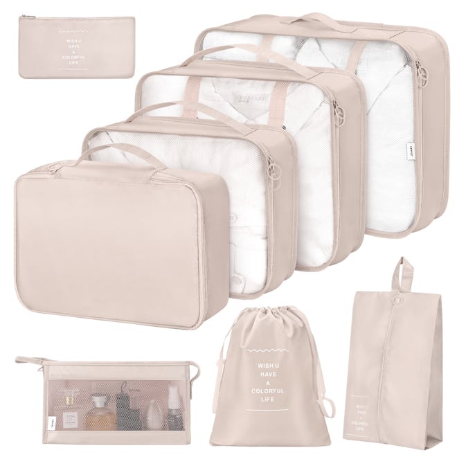 8Pcs Packing Cubes for Luggage