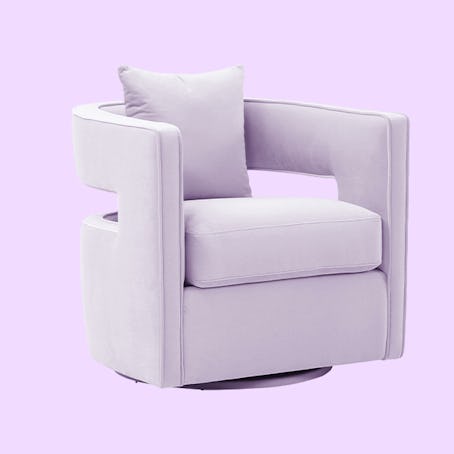 Kennedy Lavender Swivel Chair