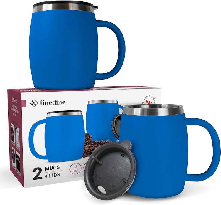 FineDine Double-Wall Stainless Steel, Drinking Cup, Coffee Mugs