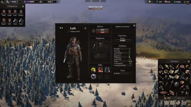 Wartales screenshot shows character details