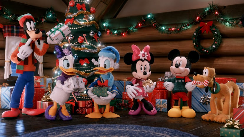 Disney characters from 'Mickey's Christmas Tales'