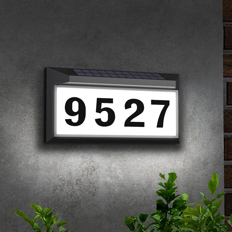 Eyrosa Solar-Powered Address Sign