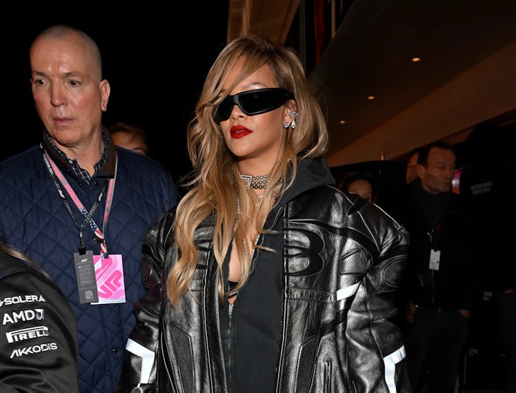 Rihanna attends the F1 Grand Prix of Las Vegas at Las Vegas Strip Circuit on November 18, 2023 in La...