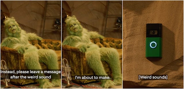 As part of their new holiday "Quick Replies," Ring has launched Grinch messages.
