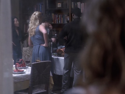 Meredith on the first 'Grey's Anatomy' Thanksgiving episode. Screenshot via Netflix