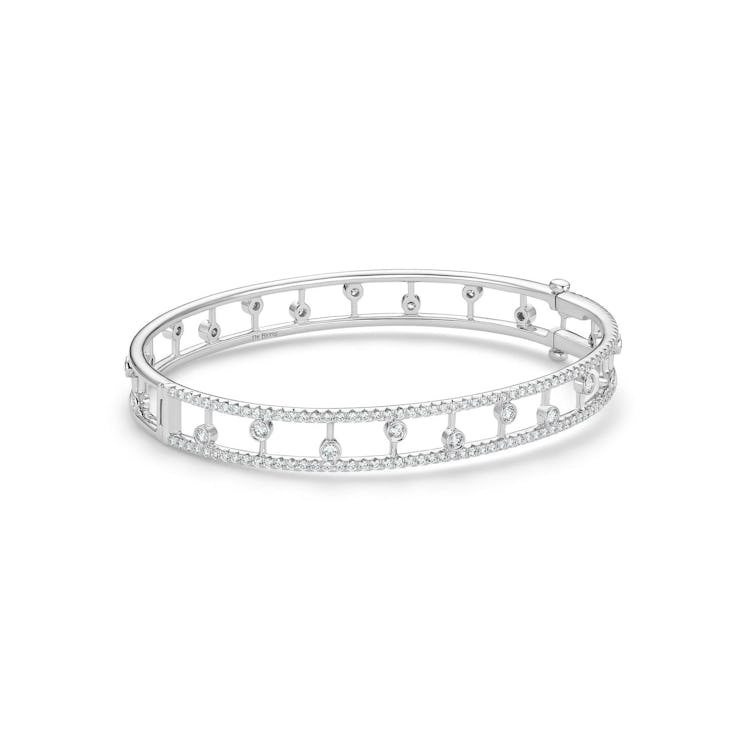 DEWDROP BANGLE IN WHITE GOLD
