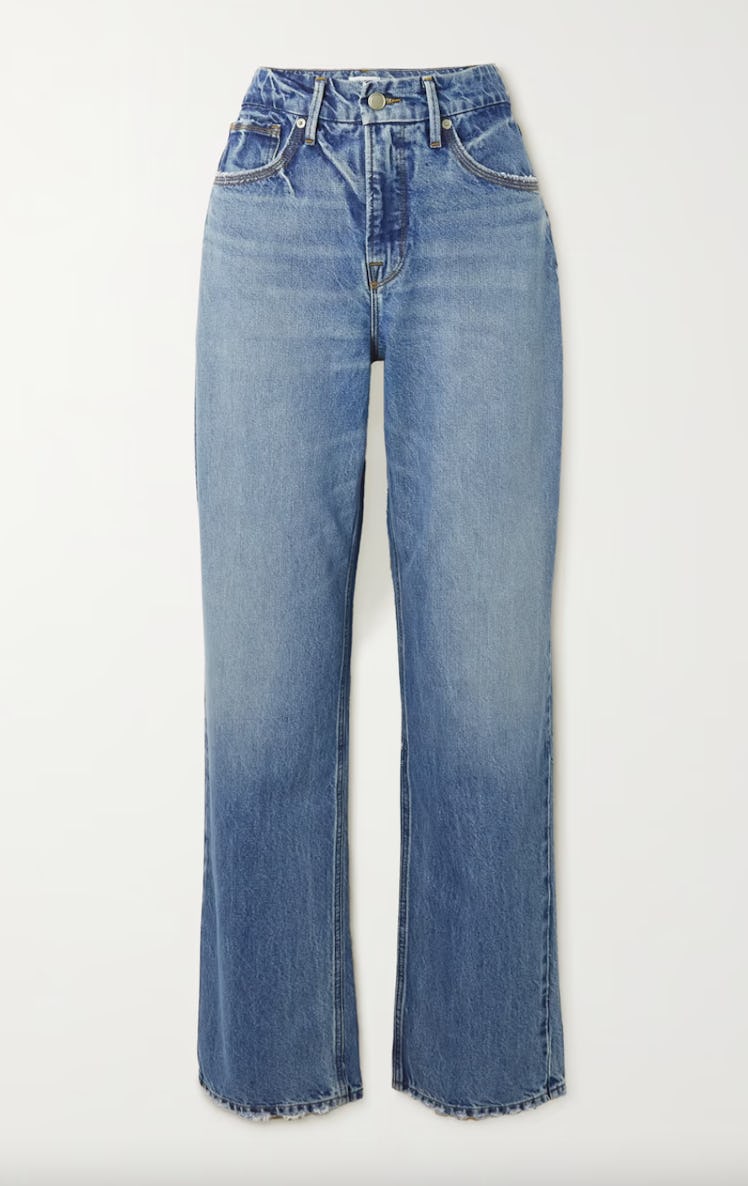 Good American Good '90s High-Rise Straight-Leg Jeans