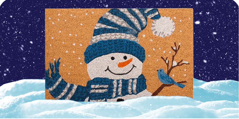 Nourison Snowman Coir Door Mat