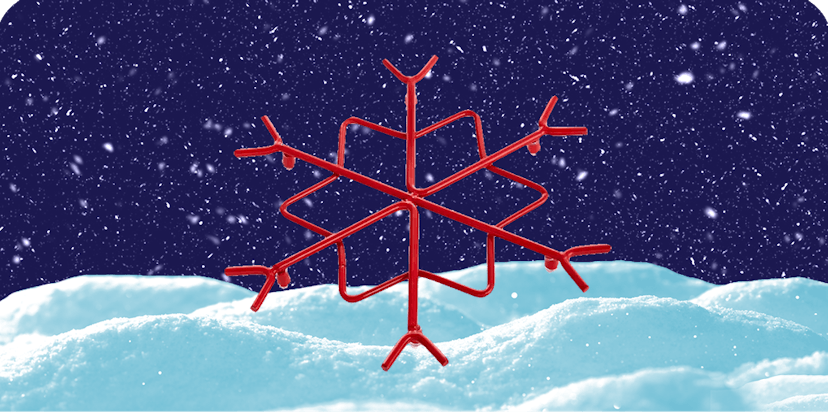 Figural Snowflake Wire Trivet