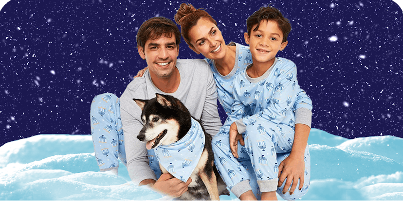 Matching Toddler, Little & Big Kids Hanukkah PJ Set