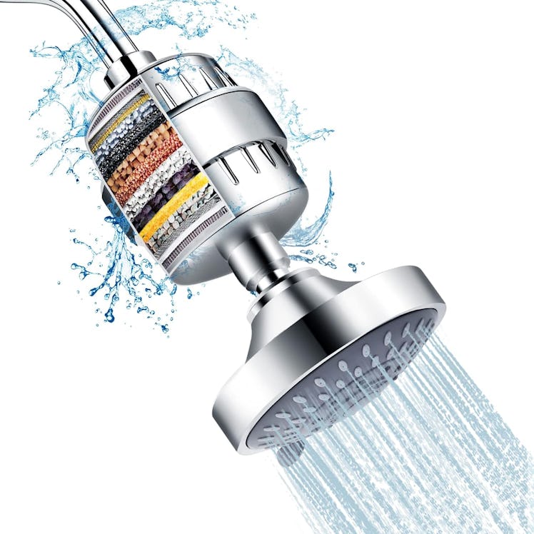 FEELSO Shower Head and 15 Stage Shower Filter Combo