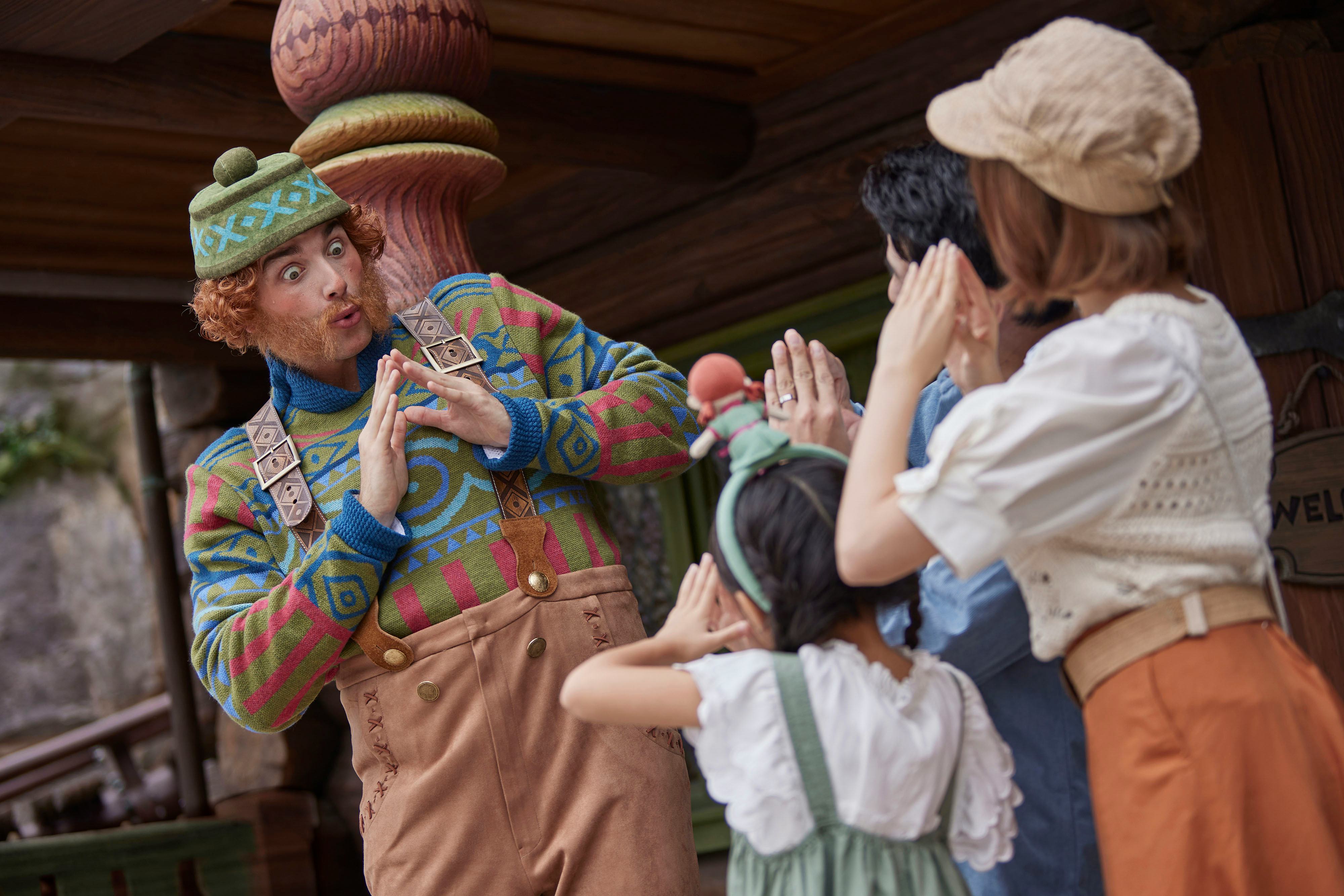 Wandering Oaken can be spotted roaming Hong Kong Disneyland&rsquo;s World Of Frozen.