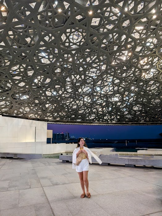 Kaitlin Cubria at Louvre Abu Dhabi.