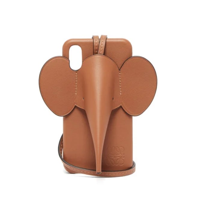 Loewe Tan Elephant iPhone® X/XS Leather Phone Case