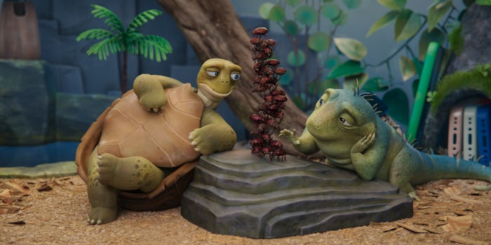 A still from 'Leo' on Netflix.