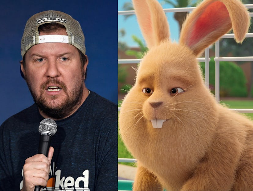 nick swardson side by side with cinnabun, his character from Leo