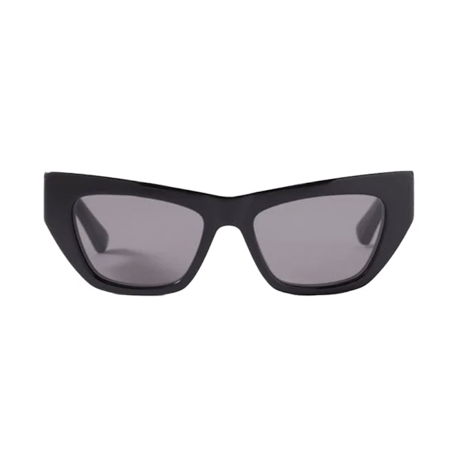 Bottega Veneta Black Cat-eye Acetate Sunglasses