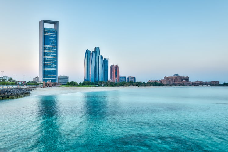 Corniche Beach in Abu Dhabi.