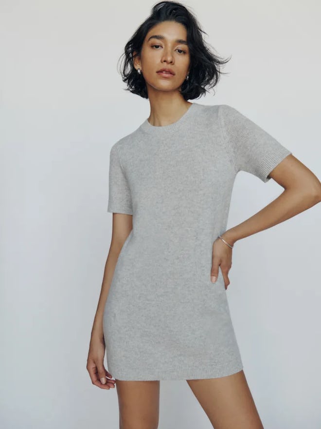 Reformation Bell Cashmere Mini Dress, one of the best Christmas gifts for wife 2023