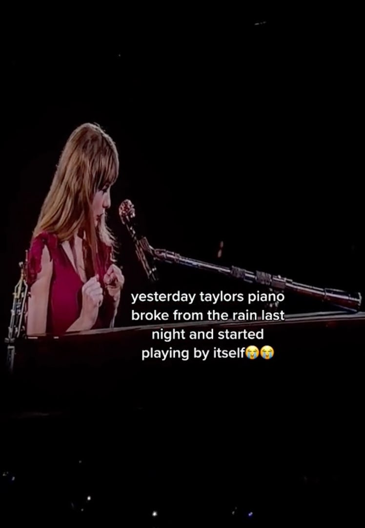 Taylor Swift's piano played by itself.