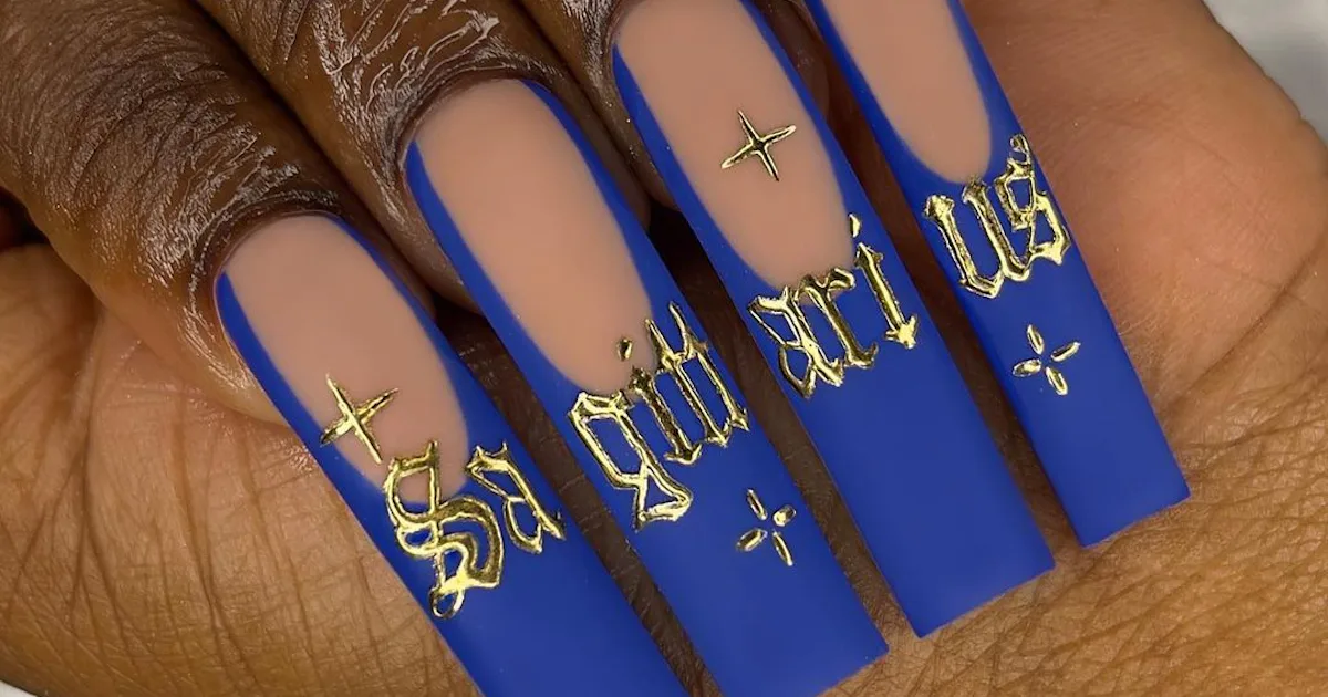 sagittarius nail design