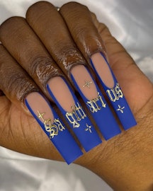 Turn up the heat on your manicure with trendy nail art ideas for Sagittarius season 2023.