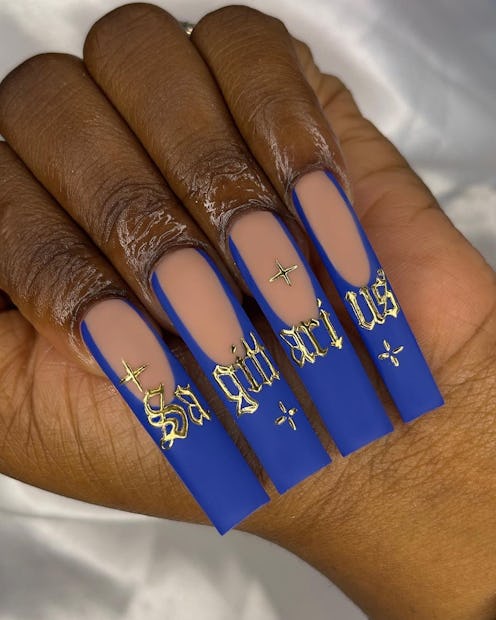 Turn up the heat on your manicure with trendy nail art ideas for Sagittarius season 2023.