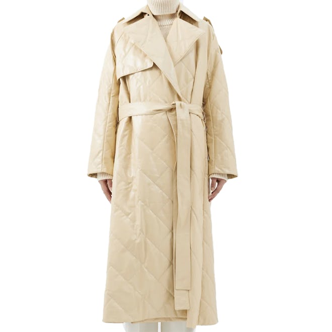 The Row Agathon Quilted-leather Trench Coat
