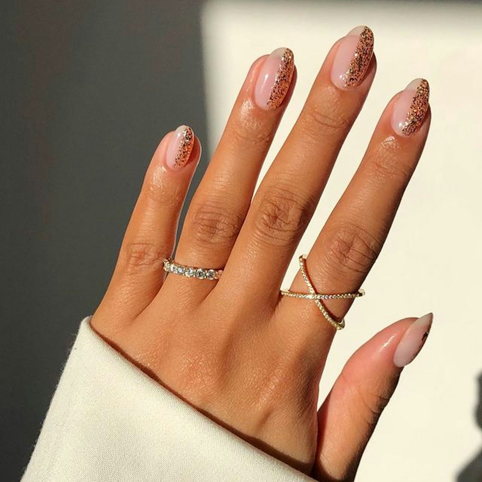 13 Half & Half Nail Design Ideas For When You Can't Choose One Color