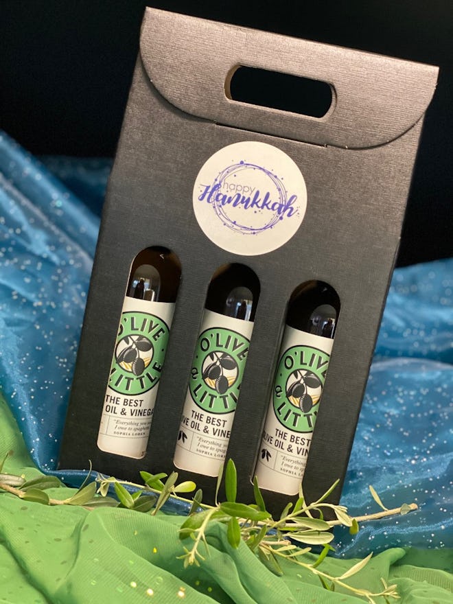 O’Live A Little Three Bottle Holiday Gift Set (of olive oil and vinegars)