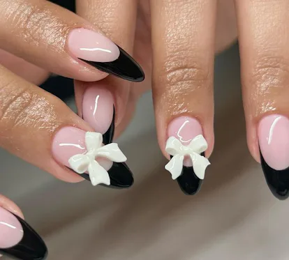 Ruby Ribbon Nails 15 Ribbon & Bow Nail Art Ideas That Are Balletcore Perfection