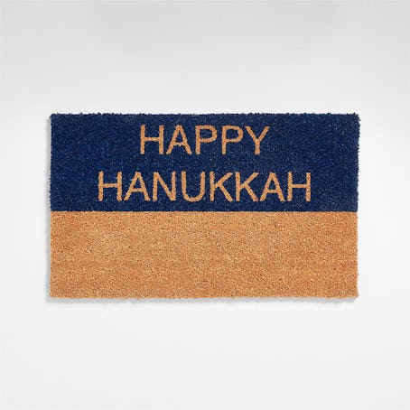Crate & Barrel Happy Hanukkah Holiday Doormat 18"x30"