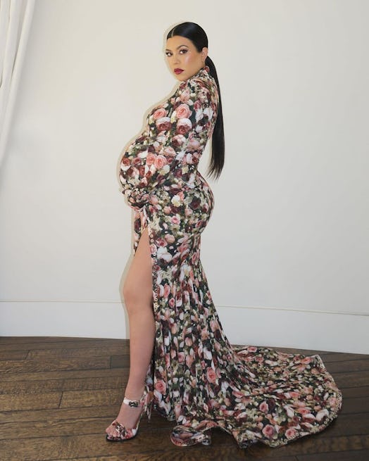 Kourtney Kardashian wore Kim Kardashian's Met Gala look.
