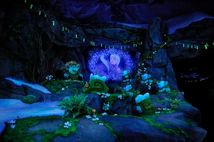 Guests at Hong Kong Disneyland's World Of Frozen can see the Love Experts during their ride on Froze...