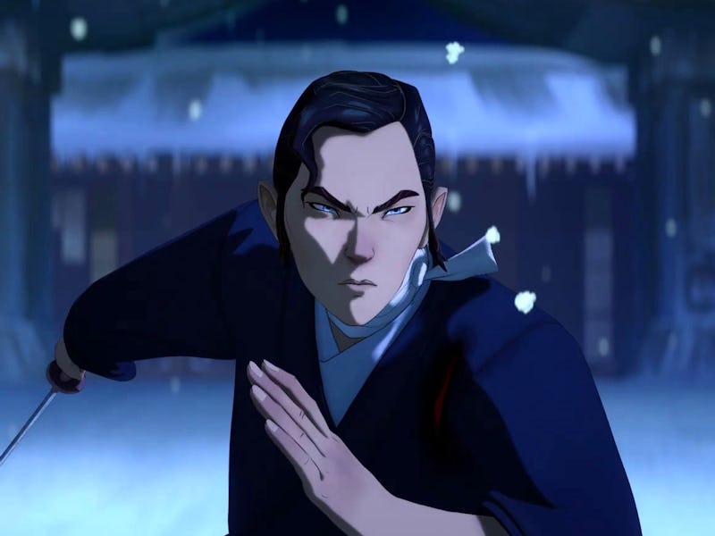 Mizu (Maya Erskine) in 'Blue Eye Samurai' Season 1