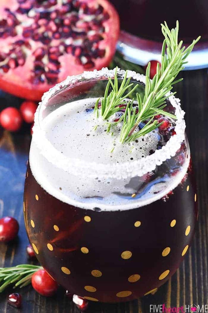 Christmas Punch with a mocktail option by Five Heart Home