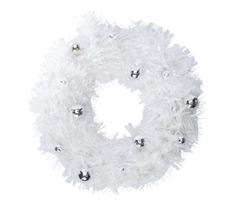 Five Below Tinsel Wreath With Disco Ball Ornaments 21.25in