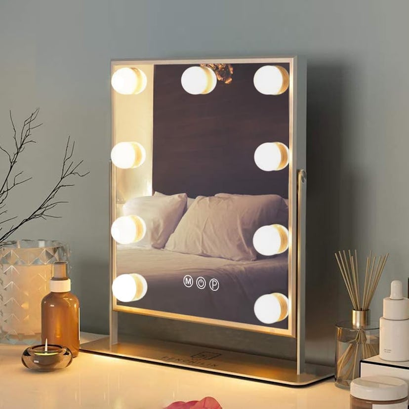 FENCHILIN Hollywood Lighted Makeup Mirror Vanity