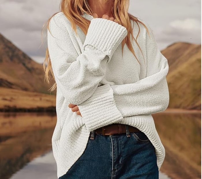 ANRABESS Crewneck Long-Sleeve Pullover Sweater