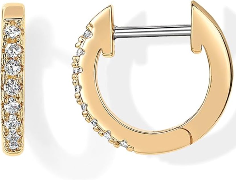 PAVOI 14-Karat Gold-Plated Cubic Zirconia Cuff Earrings