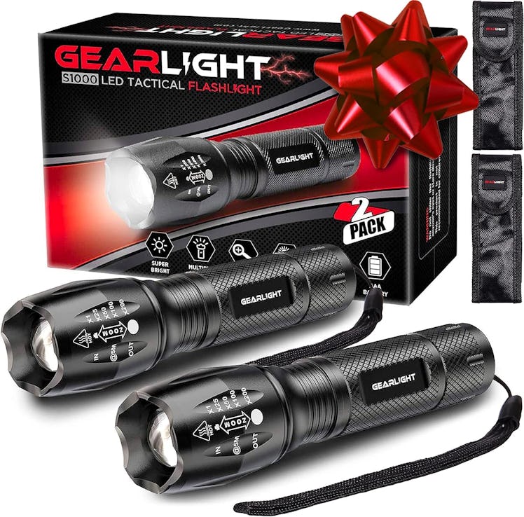 GearLight Mini Tactical Flashlights (2-Pack)