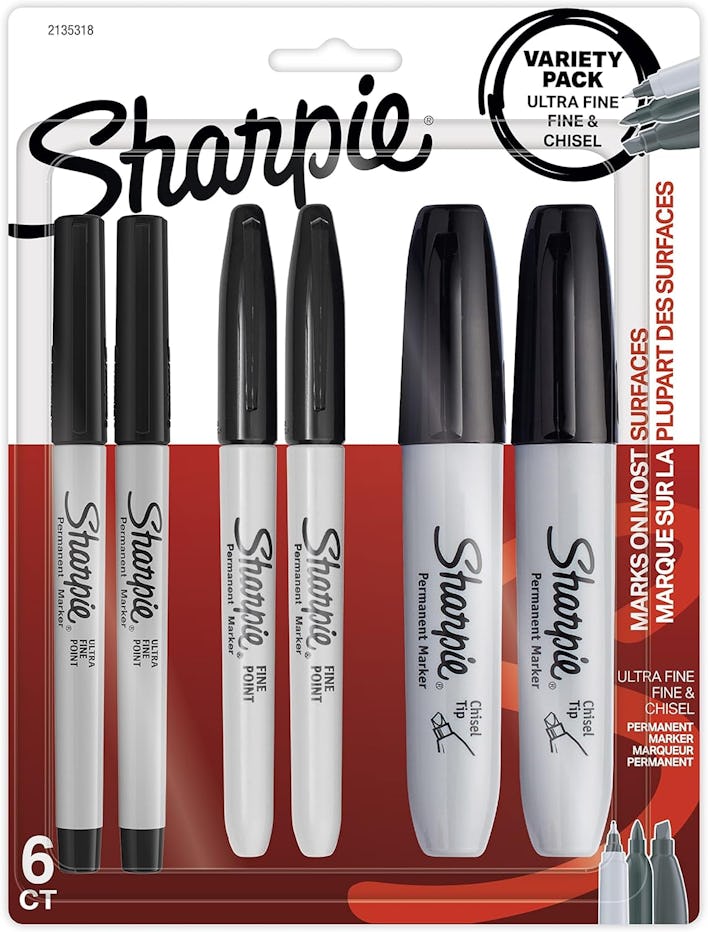 SHARPIE Permanent Markers Variety Set (6-Pack)